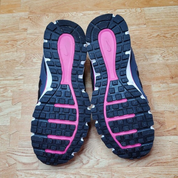 Nike Kids Black and Pink Running Shoes - Picture 6 of 7